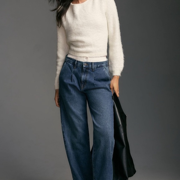 By Anthropologie Eyelash Pullover Sweater NEW ivory size Small - Picture 3 of 7